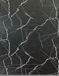 ماربل شیت ضد خش طرح مشکی رگه سفید کد 6682 ابعاد 120*280